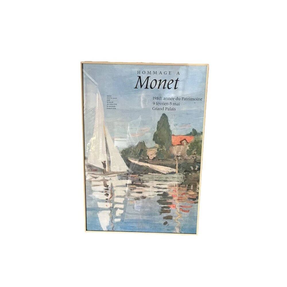 Hommage A Monet 1980 Grand Palais Vintage Art Print